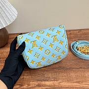 Okify Louis Vuitton Mini Bumbag In Blue And Yellow M83694 18x7x12cm   - 2