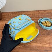 Okify Louis Vuitton Mini Bumbag In Blue And Yellow M83694 18x7x12cm   - 3