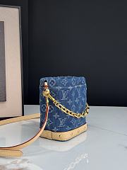 Okify Louis Vuitton Nano Noe Denim Bucket Bag M83043 17.5x20.5x8.8cm - 5