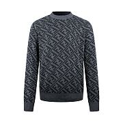 Okify Fendi Twill FF Gray Pullover Sweater - 1