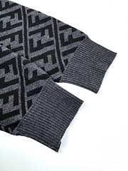 Okify Fendi Twill FF Gray Pullover Sweater - 5