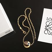 Okify Loewe Gold Bean Necklace  - 1