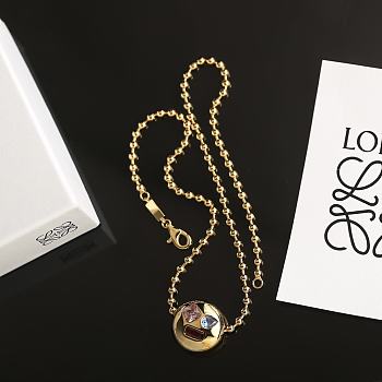 Okify Loewe Gold Bean Necklace 