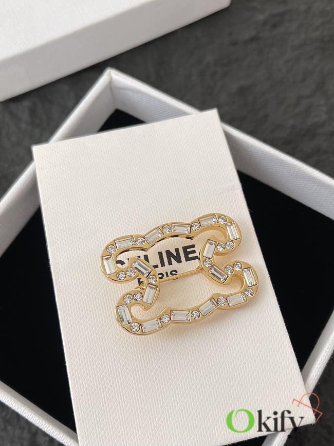 Okify Celine Gold Brooch 24580 - 1