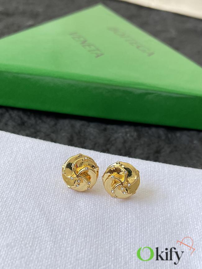Okify Bottega Veneta Gold Earrings 24582 - 1