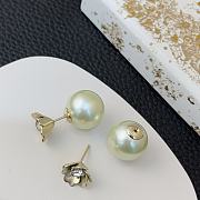 Okify Dior Tribales Flower Pearl Earrings  - 1