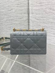 Okify Dior Miss Caro Mini Bag In Gray 17.3x13x7.5cm - 4