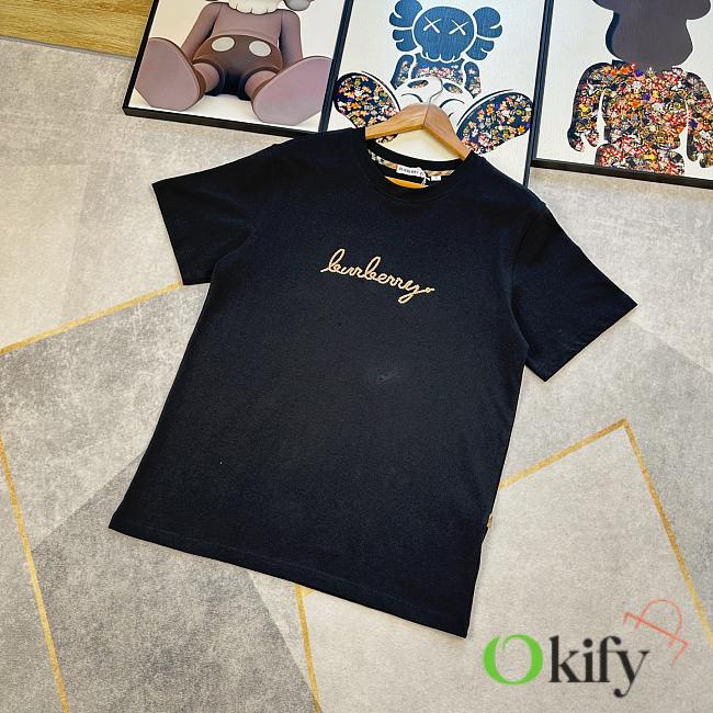 Okify Burberry Black T-shirt 24592 - 1