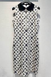 Okify Louis Vuitton Black And White Dress  - 1