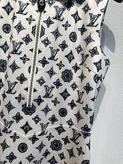 Okify Louis Vuitton Black And White Dress  - 4