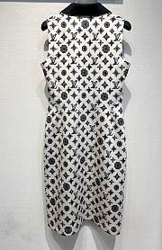 Okify Louis Vuitton Black And White Dress  - 3