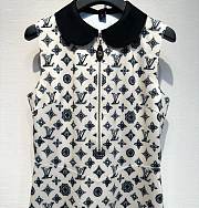 Okify Louis Vuitton Black And White Dress  - 2