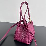 Okify Bottega Veneta Small Parachute Shoulder Bag In Pink 21x17x16.5cm - 5