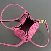 Okify Bottega Veneta Small Parachute Shoulder Bag In Pink 21x17x16.5cm - 3