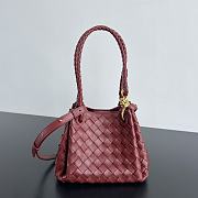 Okify Bottega Veneta Small Parachute Shoulder Bag In Red 21x17x16.5cm - 1