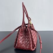 Okify Bottega Veneta Small Parachute Shoulder Bag In Red 21x17x16.5cm - 5