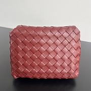 Okify Bottega Veneta Small Parachute Shoulder Bag In Red 21x17x16.5cm - 3