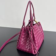 Okify Bottega Veneta Medium Parachute Bag In Pink 29.5x18.5x17.5cm - 5