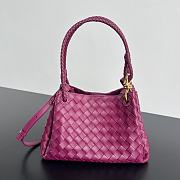 Okify Bottega Veneta Medium Parachute Bag In Pink 29.5x18.5x17.5cm - 1