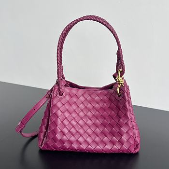 Okify Bottega Veneta Medium Parachute Bag In Pink 29.5x18.5x17.5cm