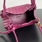 Okify Bottega Veneta Medium Parachute Bag In Pink 29.5x18.5x17.5cm - 3