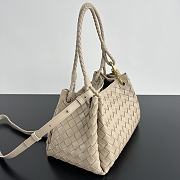 Okify Bottega Veneta Medium Parachute Bag In Beige 29.5x18.5x17.5cm - 4