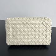 Okify Bottega Veneta Medium Parachute Bag In White 29.5x18.5x17.5cm - 3