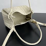 Okify Bottega Veneta Medium Parachute Bag In White 29.5x18.5x17.5cm - 2