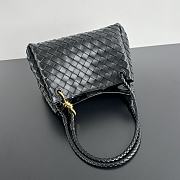 Okify Bottega Veneta Medium Parachute Bag In Black 29.5x18.5x17.5cm - 5