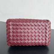 Okify Bottega Veneta Medium Parachute Bag In Dark Red 29.5x18.5x17.5cm - 5