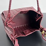Okify Bottega Veneta Medium Parachute Bag In Dark Red 29.5x18.5x17.5cm - 6