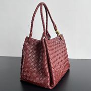 Okify Bottega Veneta Medium Parachute Bag In Red 29.5x18.5x17.5cm - 6