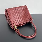 Okify Bottega Veneta Medium Parachute Bag In Red 29.5x18.5x17.5cm - 5