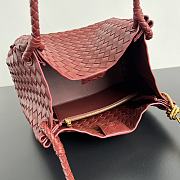 Okify Bottega Veneta Medium Parachute Bag In Red 29.5x18.5x17.5cm - 3