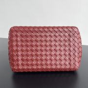 Okify Bottega Veneta Medium Parachute Bag In Red 29.5x18.5x17.5cm - 4