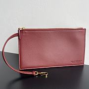 Okify Bottega Veneta Medium Parachute Bag In Red 29.5x18.5x17.5cm - 2