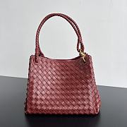 Okify Bottega Veneta Medium Parachute Bag In Red 29.5x18.5x17.5cm - 1