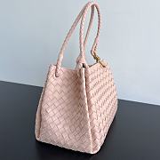 Okify Bottega Veneta Medium Parachute Bag In Light Pink 29.5x18.5x17.5cm - 4
