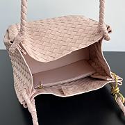 Okify Bottega Veneta Medium Parachute Bag In Light Pink 29.5x18.5x17.5cm - 3