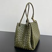 Okify Bottega Veneta Medium Parachute Bag In Green 29.5x18.5x17.5cm - 6