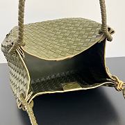 Okify Bottega Veneta Medium Parachute Bag In Green 29.5x18.5x17.5cm - 5