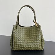 Okify Bottega Veneta Medium Parachute Bag In Green 29.5x18.5x17.5cm - 1