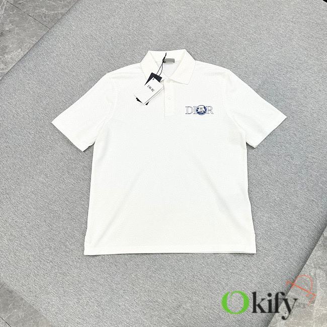 Okify Dior White Polo Shirt 24618 - 1