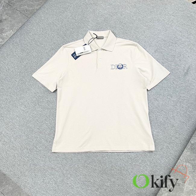 Okify Dior Cream Polo Shirt 24619 - 1