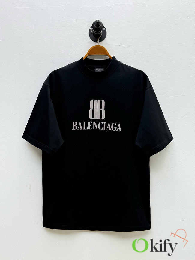 Okify Balenciaga Black T-shirt 24627 - 1