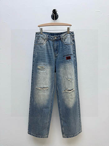 Okify Balenciaga Blue Jeans 24628 (Can custom 3XL size)