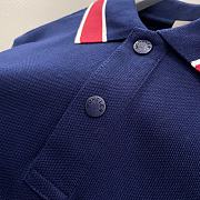 Okify Moncler Dark Blue Polo Shirt - 3