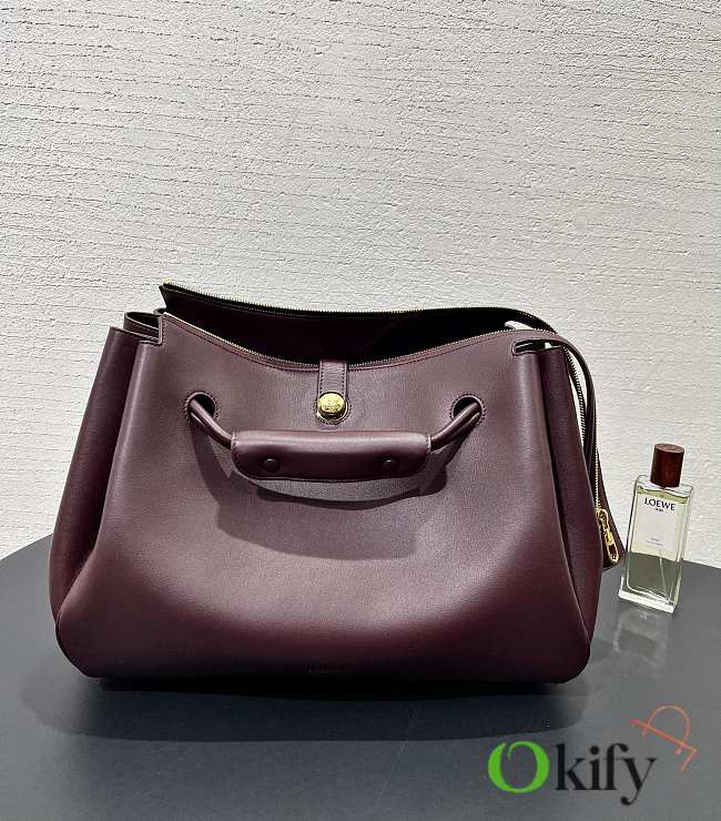 Okify Loewe Large Madrid Bag In Red 36x23.5x15.5cm - 1