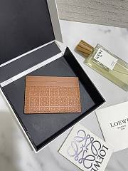 Okify Loewe Brown Card Holder 10x7cm  - 2
