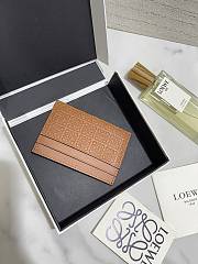 Okify Loewe Brown Card Holder 10x7cm  - 5